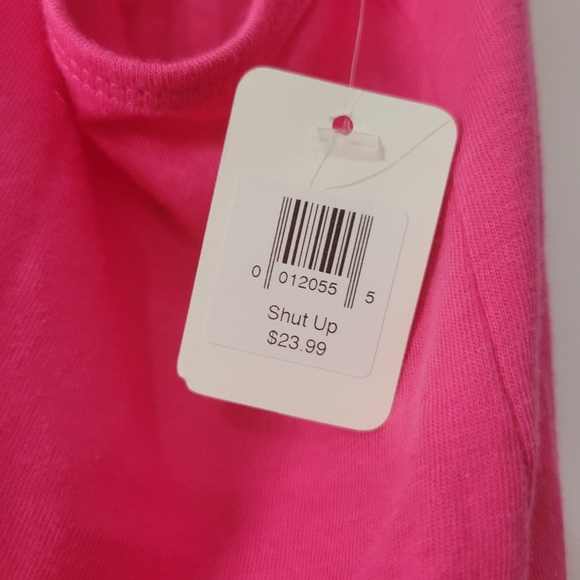 Shut Up Liver You're Fine Pink and White Racer Back Tank Team Cocktail Brand L - Picture 6 of 6